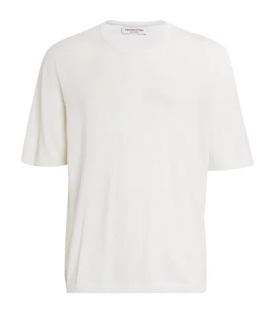 Johnstons Of Elgin Merino Wool T-shirt In White