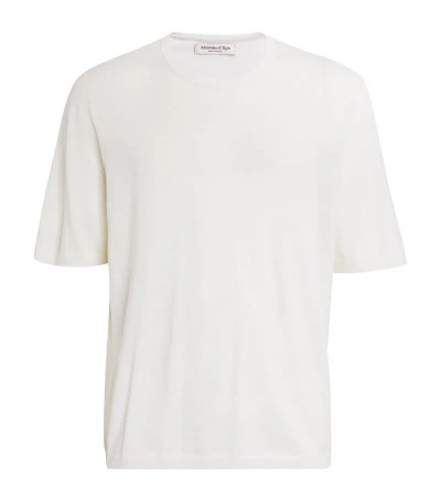 Johnstons Of Elgin Merino Wool T-shirt In White