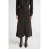 Johnstons Of Elgin Milano Stitch Cashmere A-line Sweater Skirt In Black