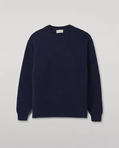 Johnstons Of Elgin Murchison Blue Marble Cashmere & Cotton Jumper In Nude