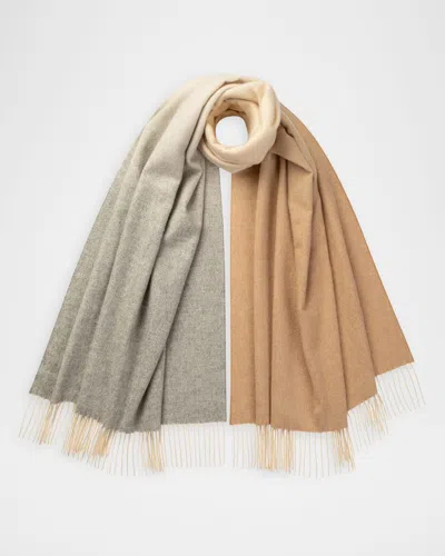 Johnstons Of Elgin Ombre Cashmere Stole In Multi