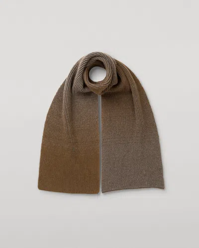Johnstons Of Elgin Pioneer Green Ombre Cashmere Scarf