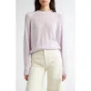 Johnstons Of Elgin Pointelle Superfine Cashmere & Silk Sweater In Lavender