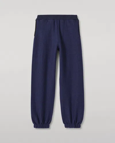 Johnstons Of Elgin Reel Blue Cashmere Trousers
