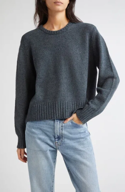 JOHNSTONS OF ELGIN JOHNSTONS OF ELGIN RELAXED FIT CASHMERE DONEGAL SWEATER