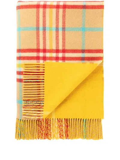 JOHNSTONS OF ELGIN REVERSIBLE WOOL THROW