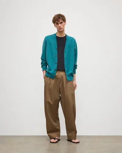 Johnstons Of Elgin Rory Green Classic Cashmere Cardigan