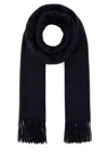 Johnstons Of Elgin Midnight Blue Cashmere Scarf In Blue