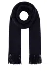 Johnstons Of Elgin Midnight Blue Cashmere Scarf In Blue