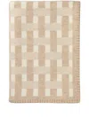 Johnstons Of Elgin Stitched Basketweave Throw In Neutrals