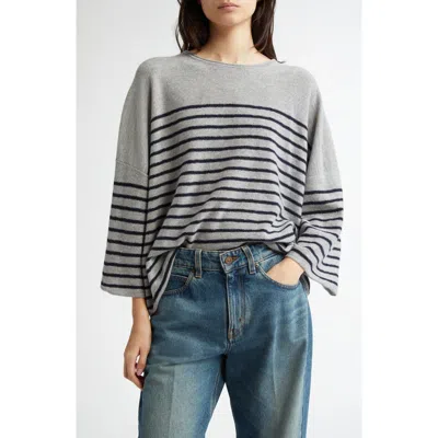 Johnstons Of Elgin Stripe Cashmere Sweater
