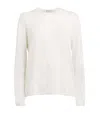 Johnstons Of Elgin Superfine Cashmere Sweater In White