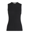 Johnstons Of Elgin Superfine Cashmere Tank Top In Black