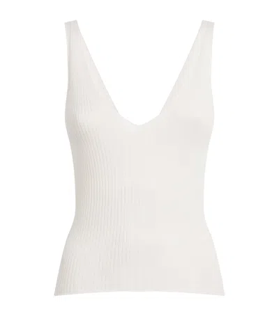 Johnstons Of Elgin Superfine Cashmere Vest In White
