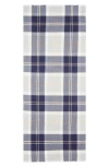 Johnstons Of Elgin Tartan Cashmere Scarf In Blue