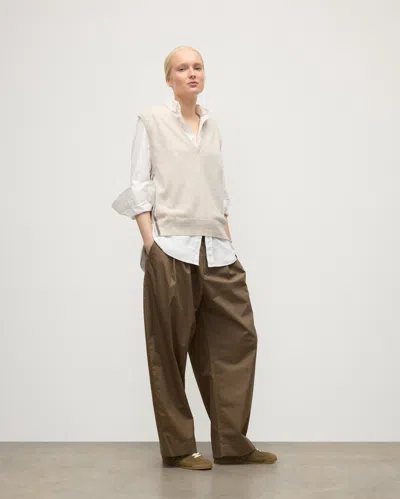 Johnstons Of Elgin Tilda Natural Cashmere Tank In Neutral