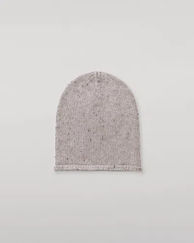 Johnstons Of Elgin Tiree Natural Cashmere Beanie In Gray