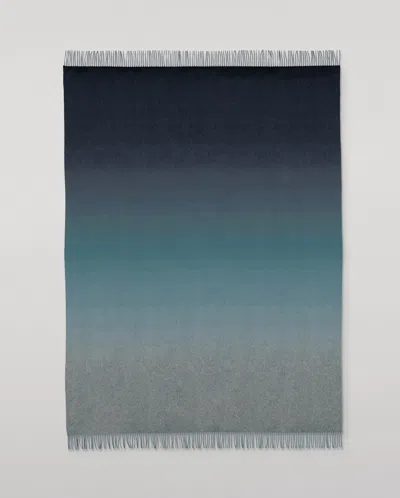 Johnstons Of Elgin Umbra Blue Ombre Cashmere Throw