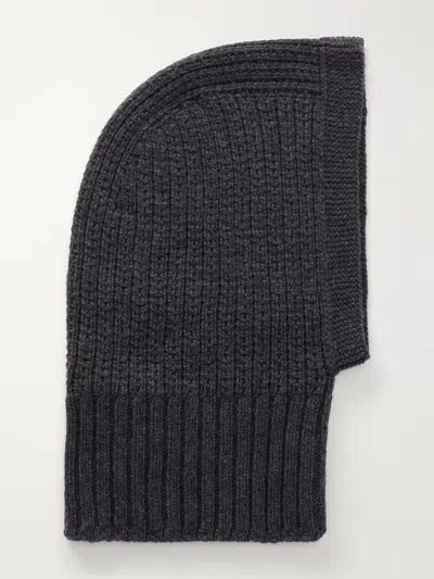 Johnstons Of Elgin Waffle-knit Cashmere Snood In Gray