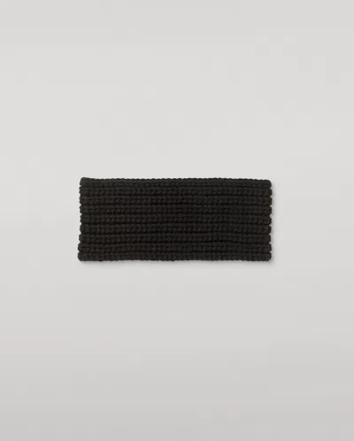Johnstons Of Elgin Whittle Black Cashmere Headband