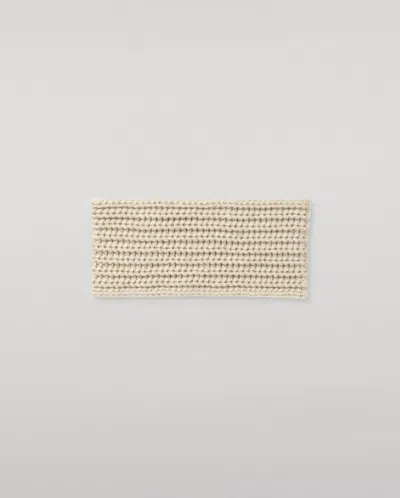 Johnstons Of Elgin Whittle Natural Cashmere Headband In Neutral