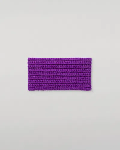 Johnstons Of Elgin Whittle Purple Cashmere Headband