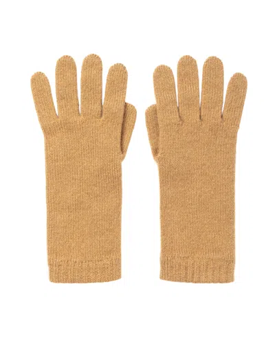 Johnstons Of Elgin Women's Cashmere Camel Gloves In Brown