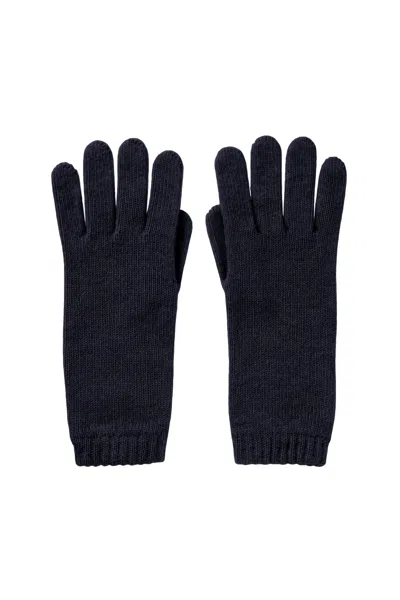 Johnstons Of Elgin Women's Cashmere Dark Navy Gloves In Blue