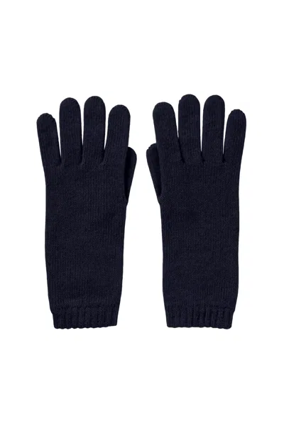 Johnstons Of Elgin Women's Cashmere Navy Gloves In Blue