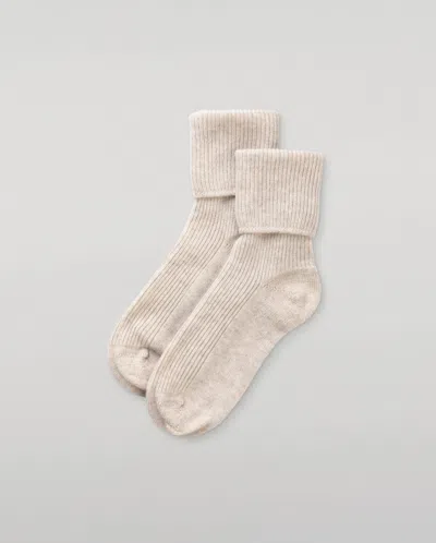 Johnstons Of Elgin Women's Natural Cashmere Lounge Socks In Neutral