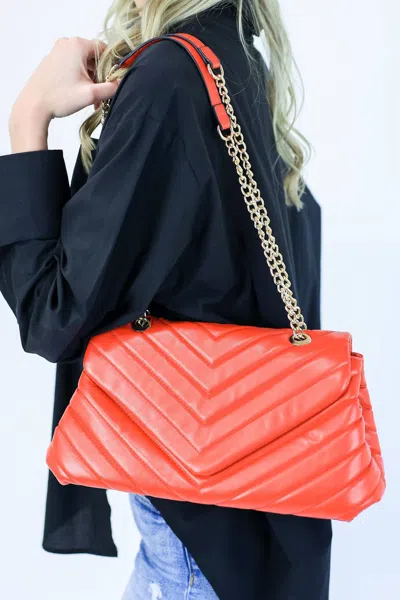 Joia Ready For Shopping Tote In Red In Orange