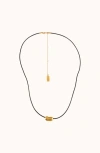 Joiana Jewelry Bean Cord Necklace In Black