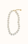 Joiana Jewelry Bean Cord Necklace In Transparent