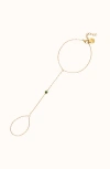 Joiana Jewelry Bezel Hand Chain In Gold