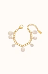 Joiana Jewelry Harbour Strand Chunky Pearl Anklet Bracelet