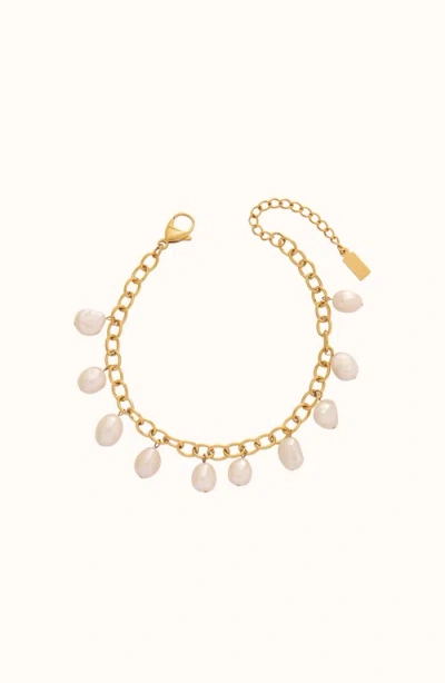 Joiana Jewelry Harbour Strand Chunky Pearl Anklet Bracelet
