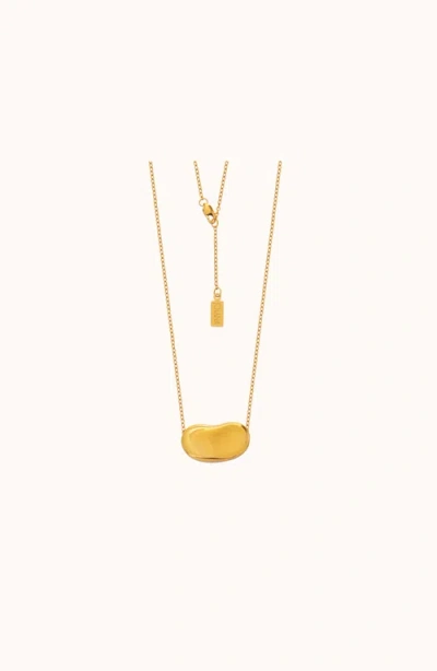 Joiana Jewelry Jumbo Bean Necklace In Gold