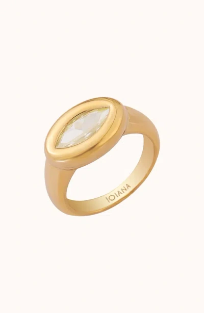 Joiana Jewelry Millie Ring In Gold Lemon
