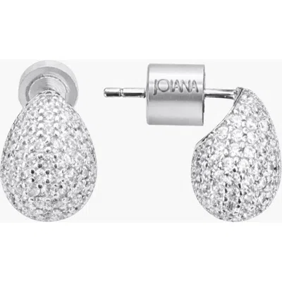 Joiana Jewelry Pave Drop Earrings In Metallic