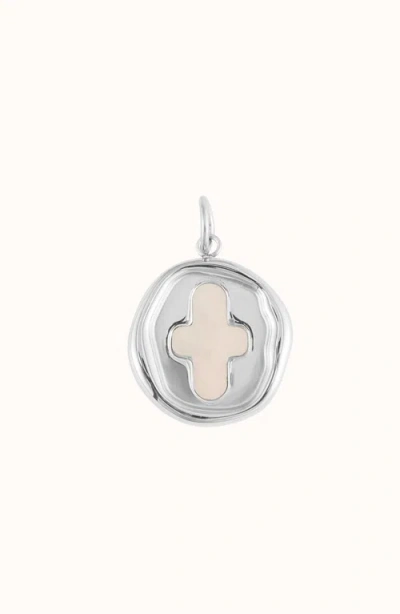 Joiana Jewelry Stamp Coin Charm In Silver