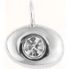 Joiana Jewelry Zirconia Bean Charm Pendant In Metallic