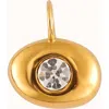 Joiana Jewelry Zirconia Bean Charm Pendant In Gold