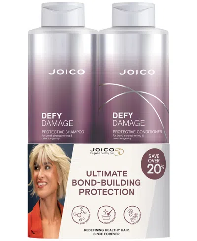 Joico Defy Damage Protective Shampoo And Conditioner Duo In Transparent