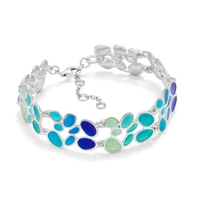 Joidart Women's Blue Silver-plated Bracelet Gaudí Jewelry In Metallic