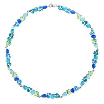 Joidart Women's Blue Silver-plated Necklace Gaudí Jewelry In Multi