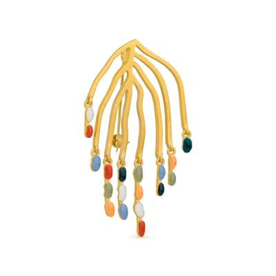 Joidart Women's Golden Brooche Deliri In Yellow