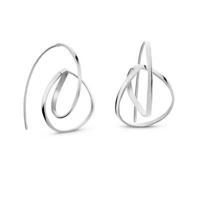 Joidart Women's Medium Silver-plated Earrings Embolic In Metallic