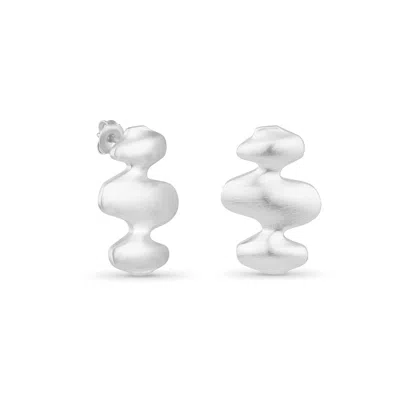 Joidart Women's Small Silver-plated Earrings Sinuara