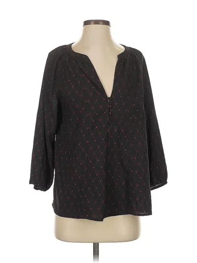 Pre-owned Joie 3/4 Sleeve Blouse In Black