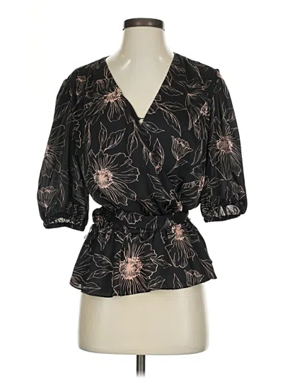 Pre-owned Joie 3/4 Sleeve Blouse In Black